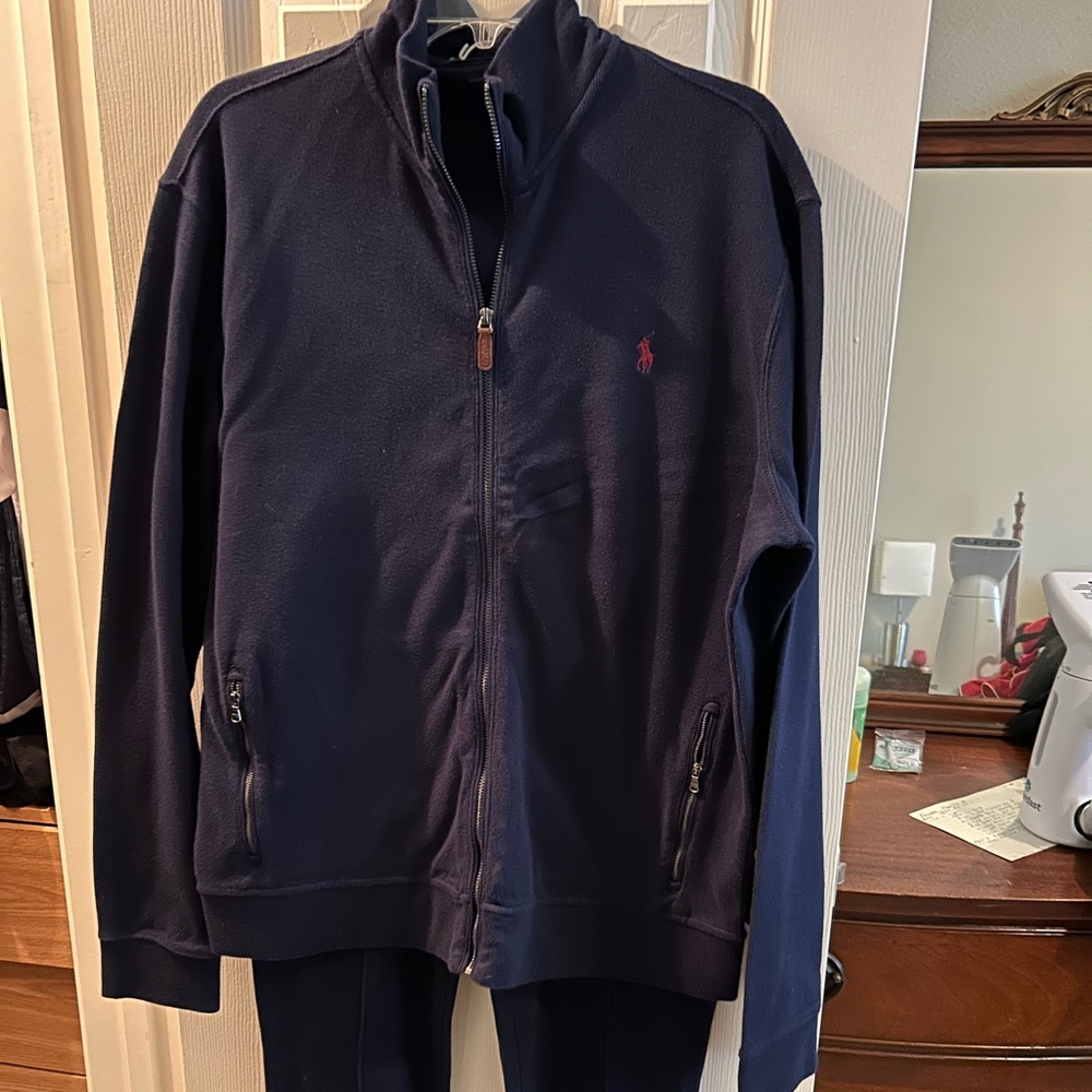 Ralph Lauren 2 Piece Tracksuit Navy LG